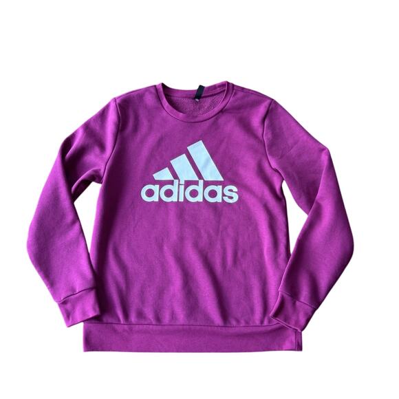 Adidas Golf Crewneck Sweatshirt athleisure Purple Magenta Powerberry Women M NWT - Picture 5 of 10